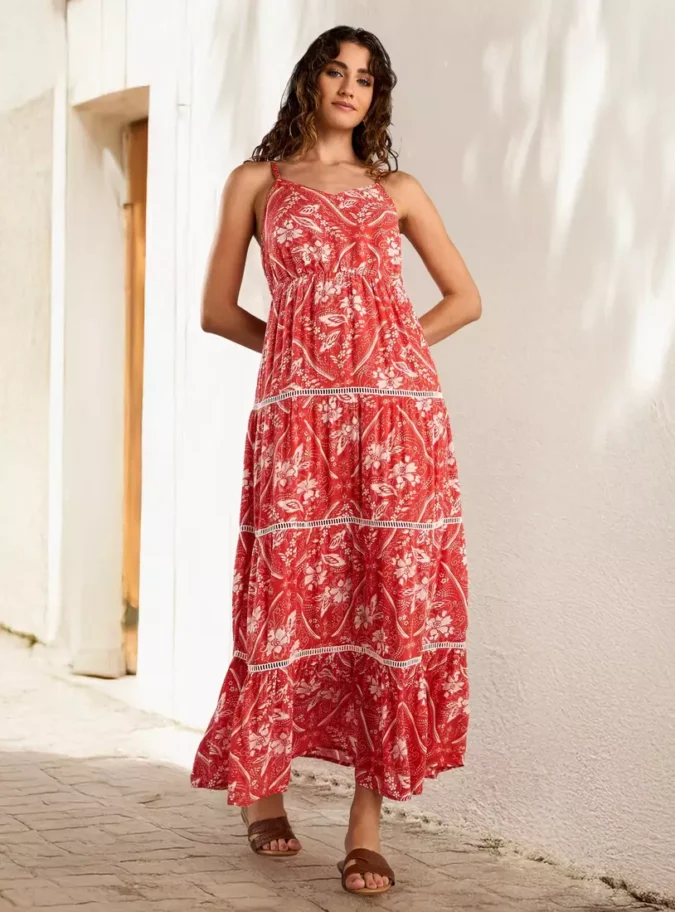 Floral Print Maxi Dress-1
