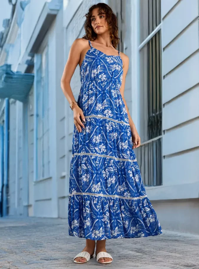 Floral Print Maxi Dress-1