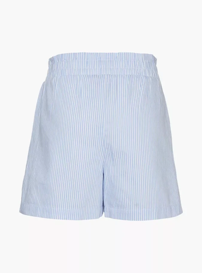 Girl Striped Shorts with Elasticated Waistband-2