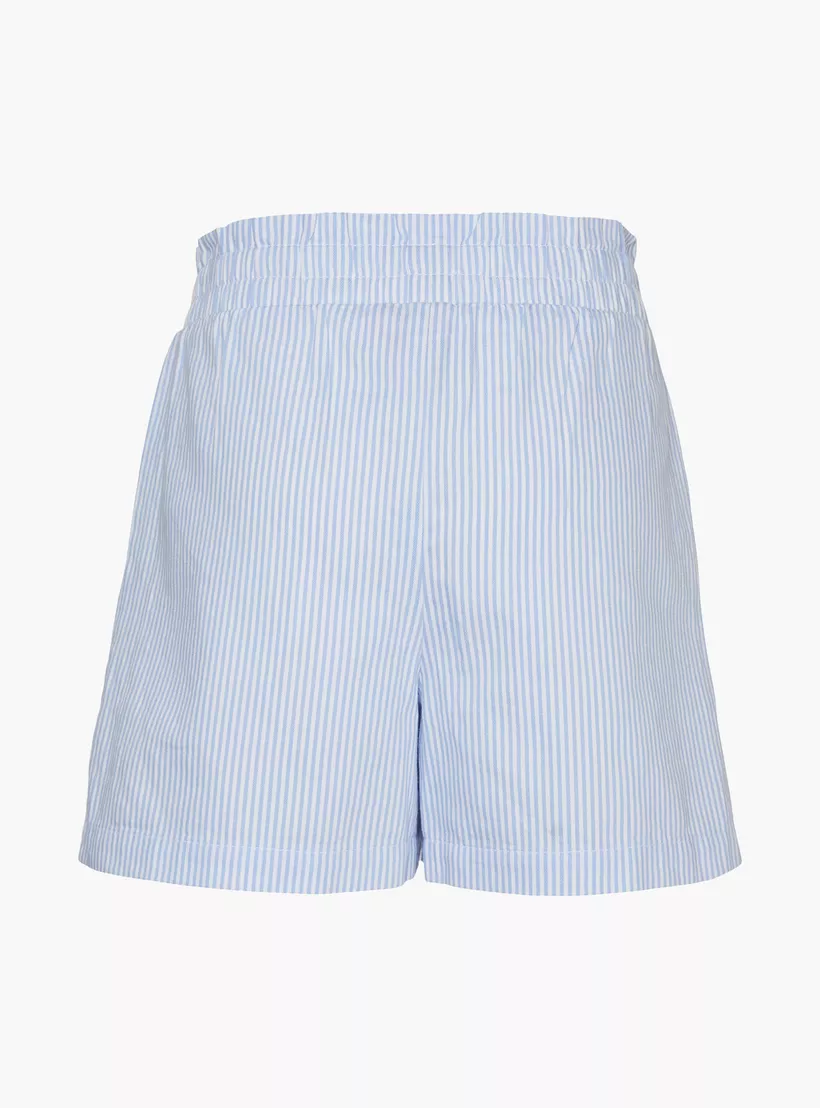 Girl Striped Shorts with Elasticated Waistband-2