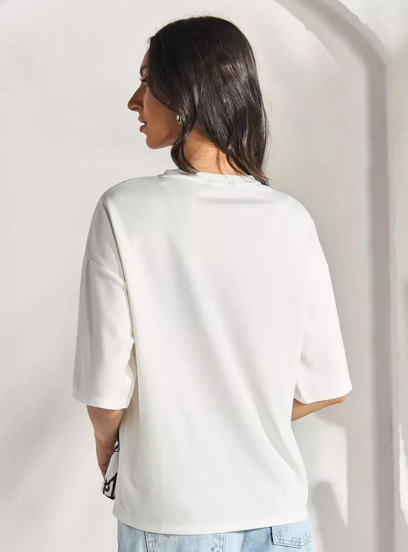 Graphic Foil Print T-shirt-2