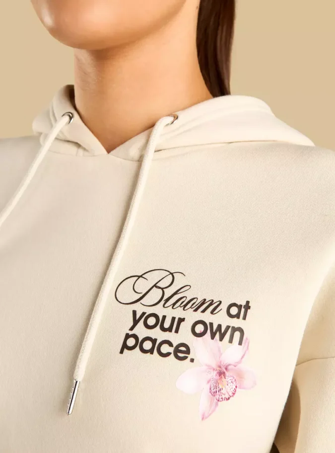 Graphic Print Hooded Sweatshirt-3