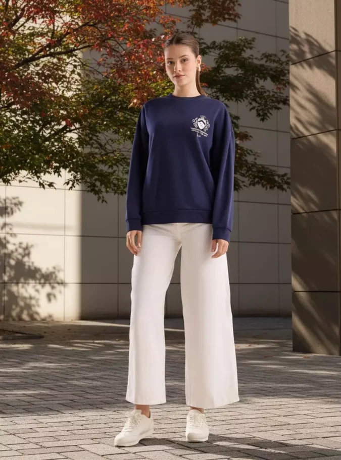 Graphic Print Sweatshirt-1