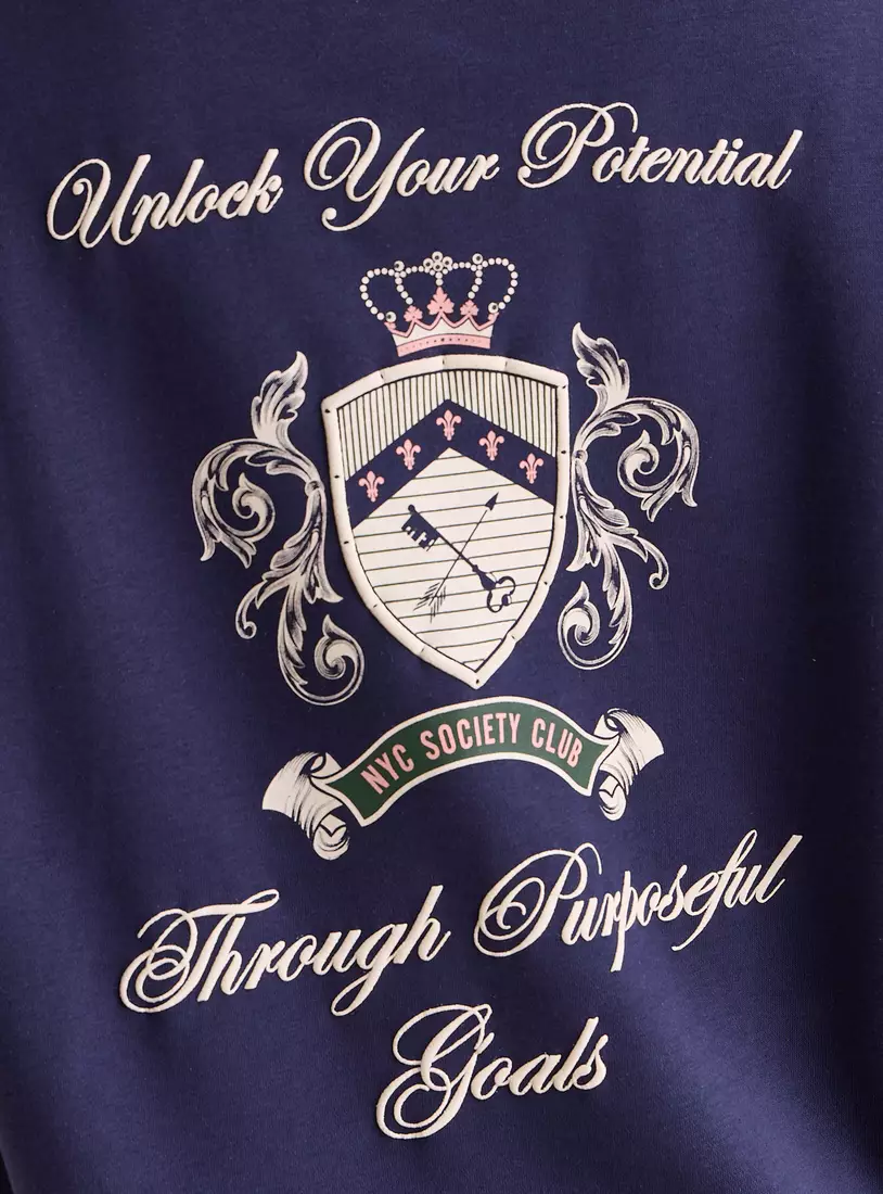 Graphic Print Sweatshirt-3