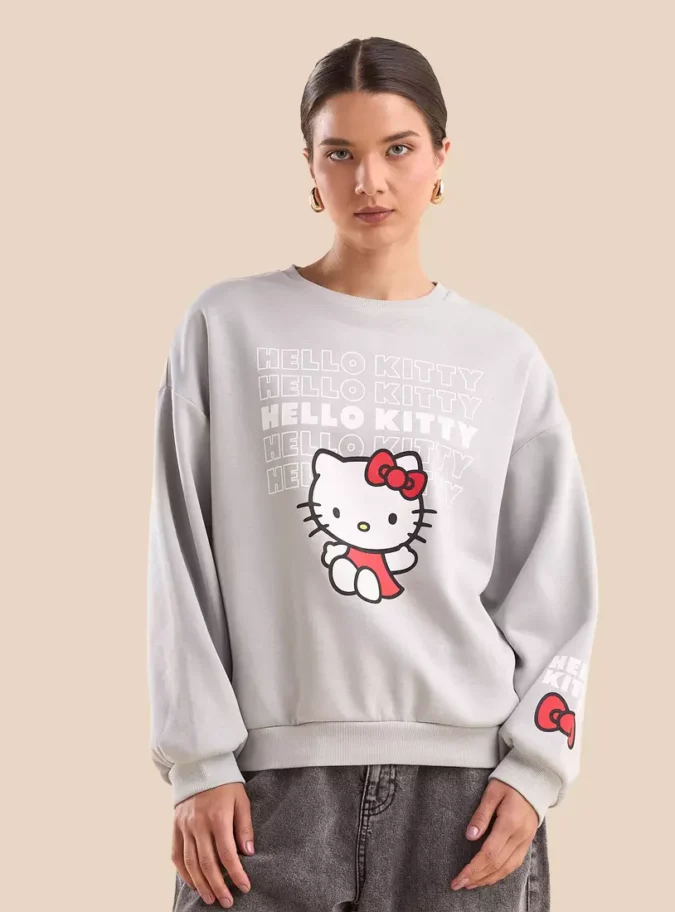 Hello Kitty Print Sweatshirt-1