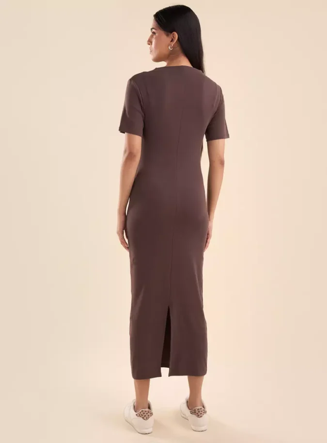 High Neck Bodycon Dress-2