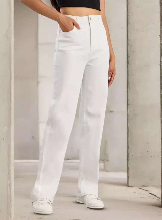 High-Rise Wide Leg Jeans-1