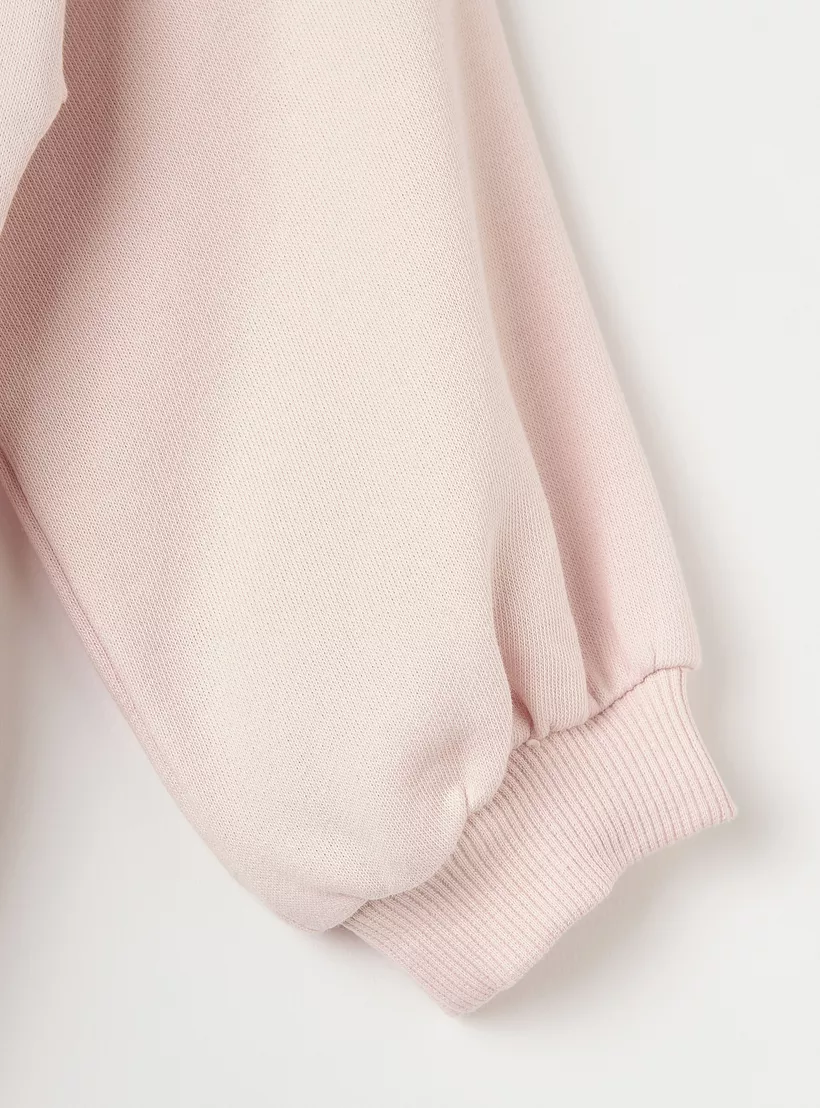 Juniors Floral Print Sweatshirt with Long Sleeves4