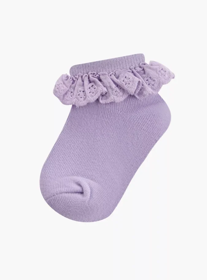 Juniors Frill Detail Ankle Length Socks - Set of 3-2