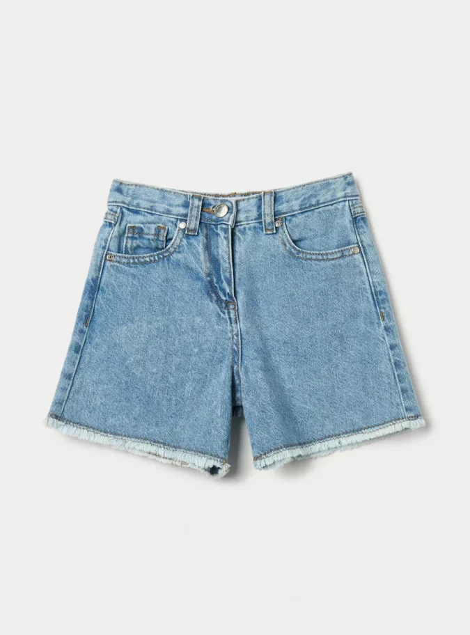 Juniors Girls' Denim Shorts-1