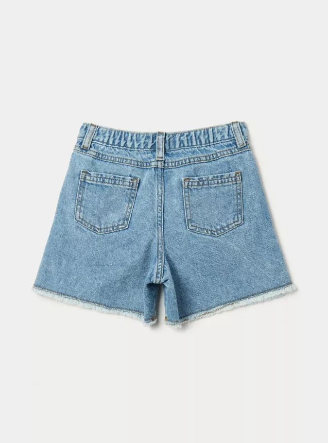 Juniors Girls' Denim Shorts-4