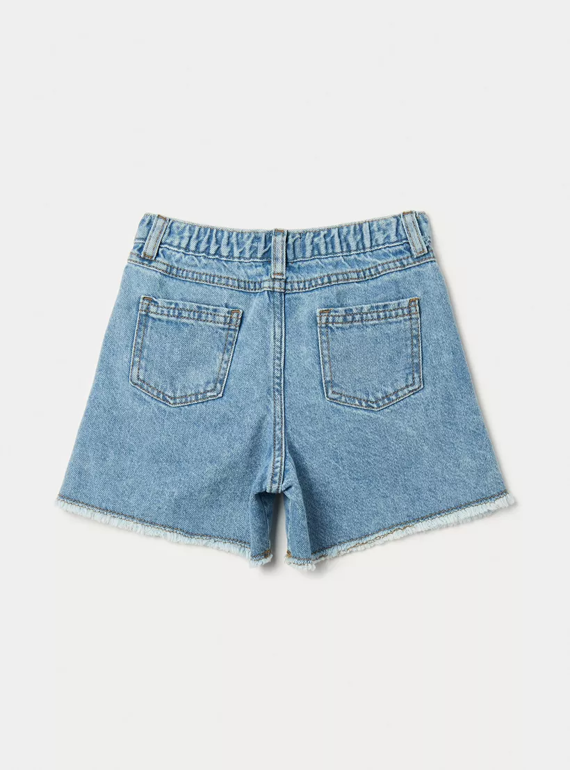 Juniors Girls' Denim Shorts-4