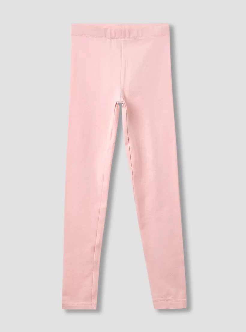 Juniors Plain Leggings with Elasticised Waistband - Set of 2-3