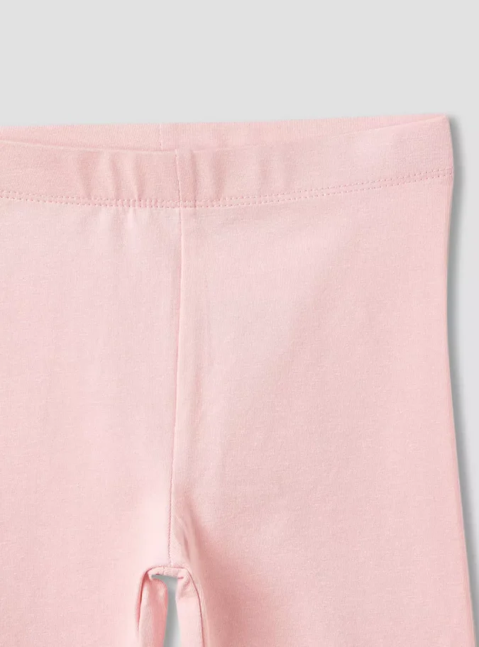 Juniors Plain Leggings with Elasticised Waistband - Set of 2-4