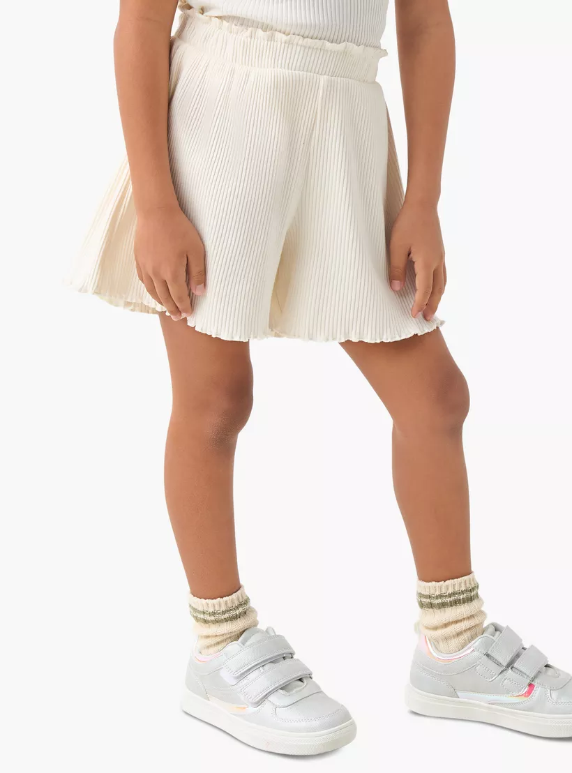 Juniors Ribbed T-shirt and Shorts Set-3