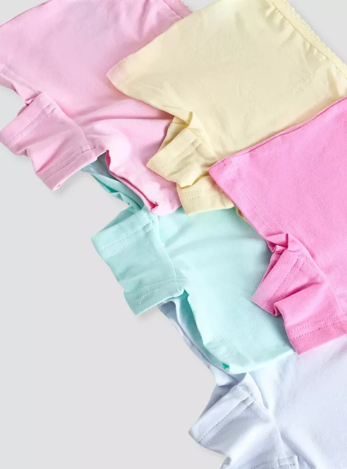 Juniors Solid Briefs with Elasticated Waistband - Set of 5-4