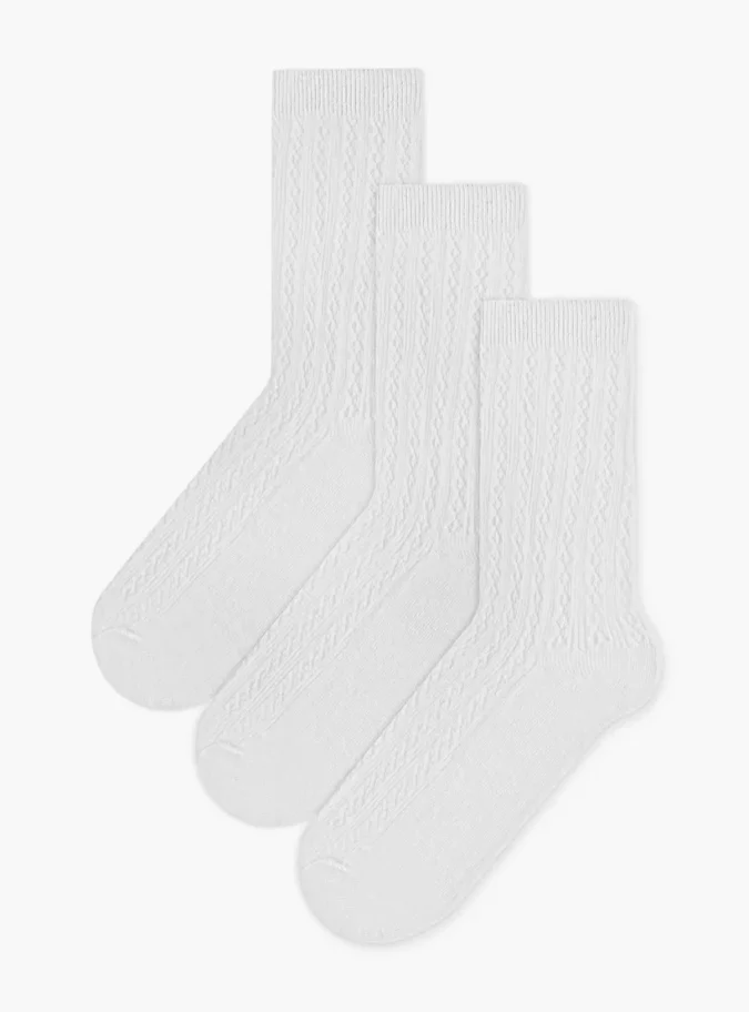 Juniors Solid Socks - Set of 3-1