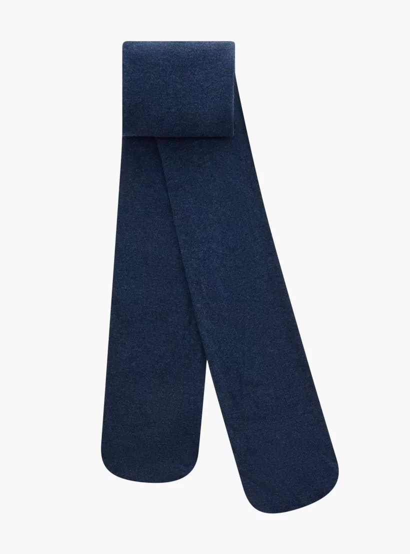 Juniors Solid Tights with Elasticated Waistband - Set of 2-3