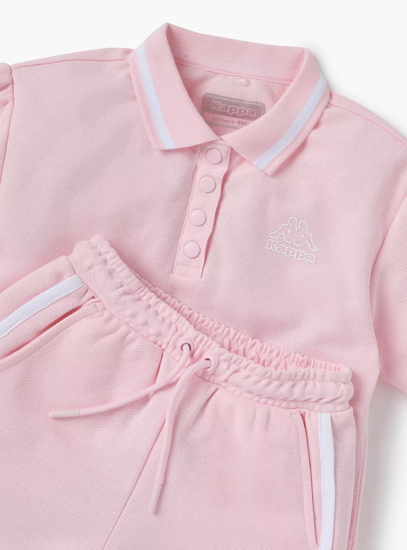 Kappa Logo Detail T-shirt and Shorts Set-4