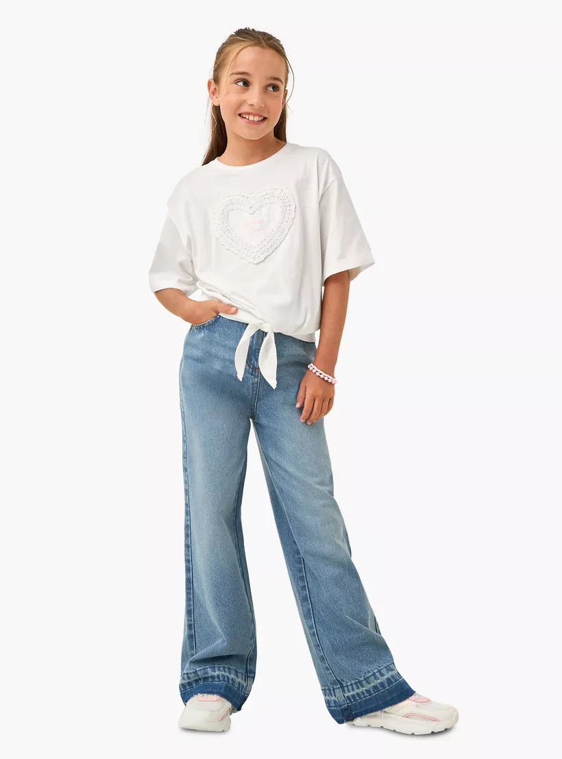 Lee Cooper Solid Jeans with Button Closure and Pockets-2