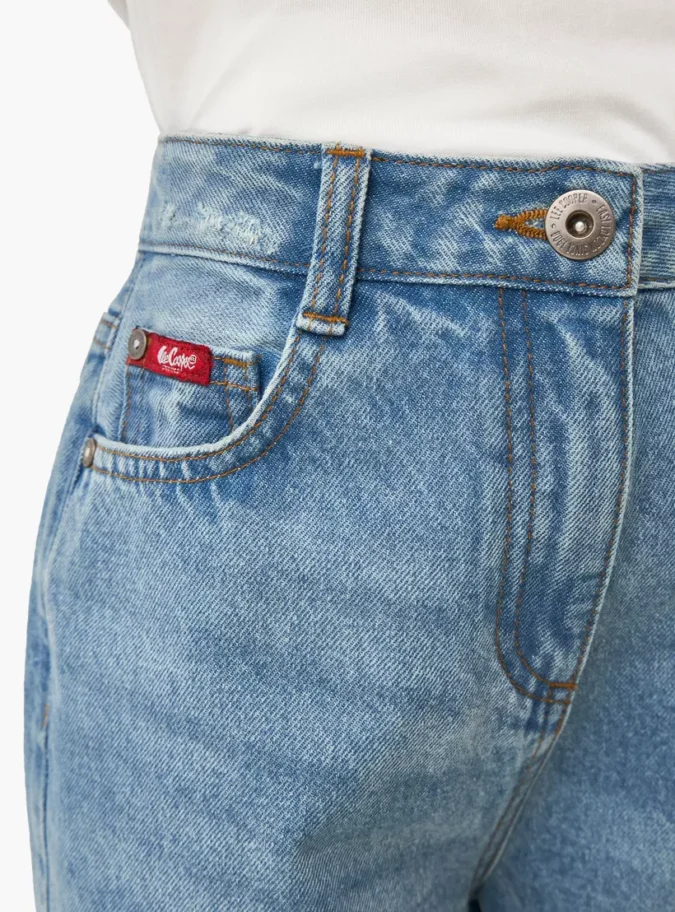 Lee Cooper Solid Jeans with Button Closure and Pockets-4