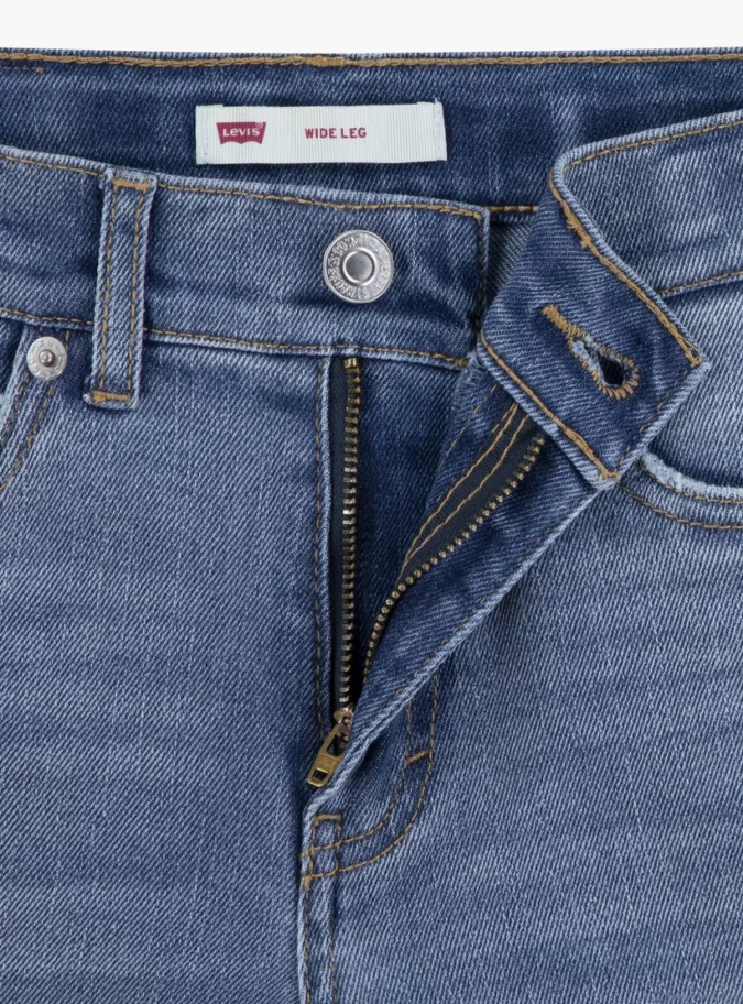 Levi’s Solid Wide Leg Jeans-5