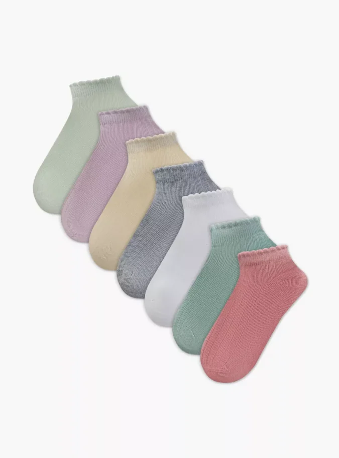Little Missy Ankle Length Socks - Set of 7-1