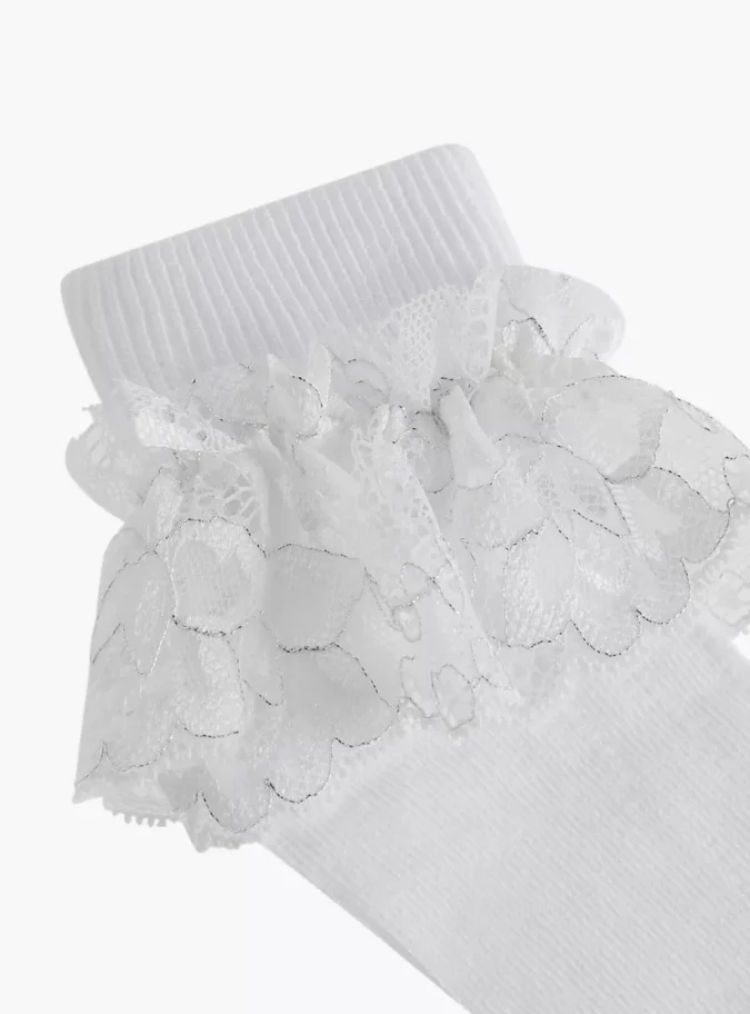Little Missy Non-Terry Ankle Length Socks - Set of 3-3
