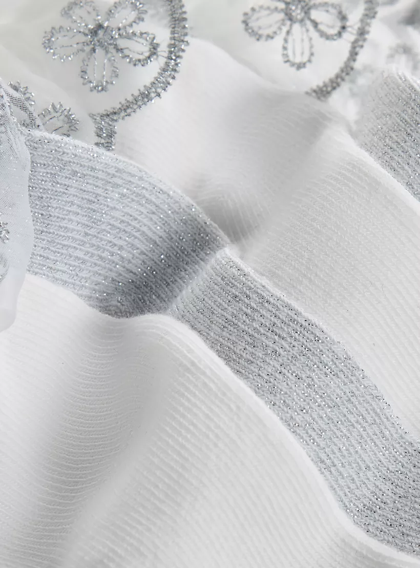 Little Missy Ruffle Detail Ankle Length Socks - Set of 2-4