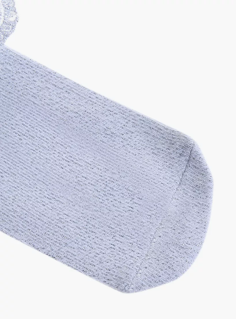 Little Missy Solid Socks with Frill Detail - Set of 2-3