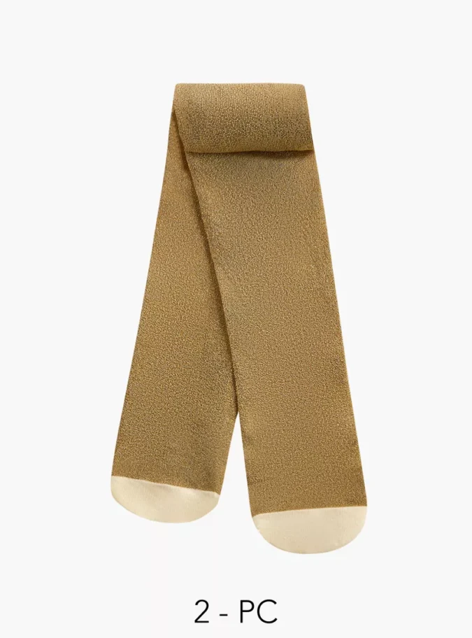 Little Missy Textured Tights - Set of 2-1