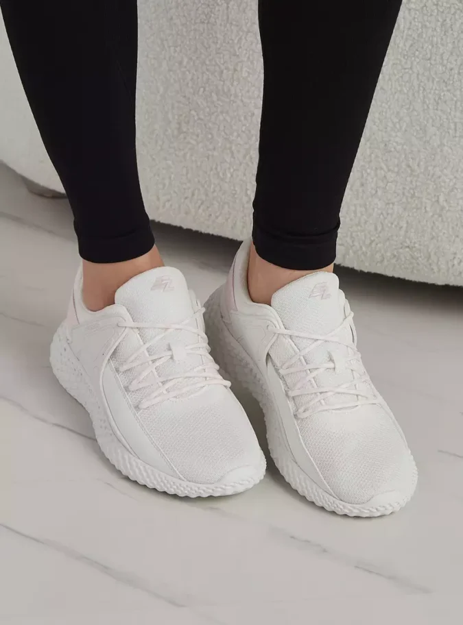 Mesh Textured Sports Shoes with Lace-Up Closure-2