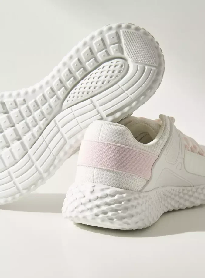 Mesh Textured Sports Shoes with Lace-Up Closure-4