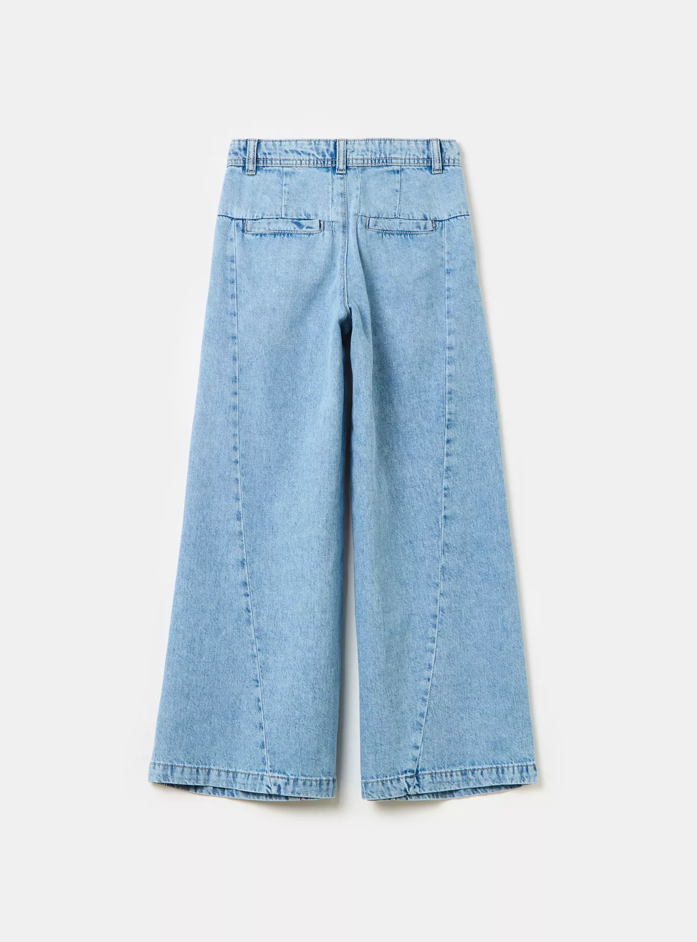 OVS 4 Pockets Solid Wide Leg Jeans-2