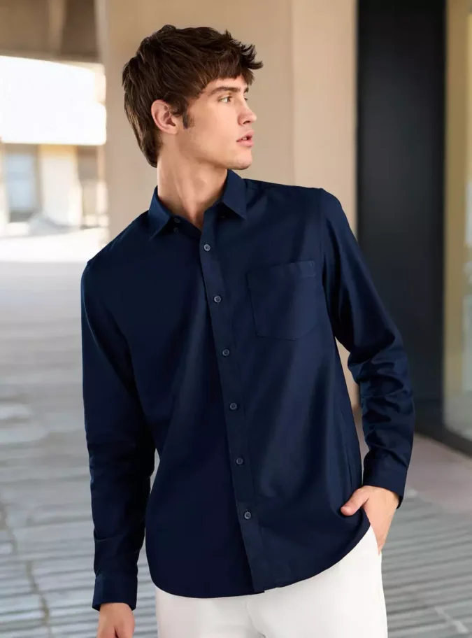 Oxford Shirt with Chest Pocket-1