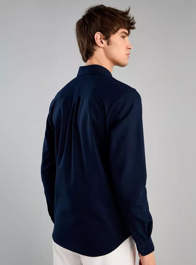 Oxford Shirt with Chest Pocket-2
