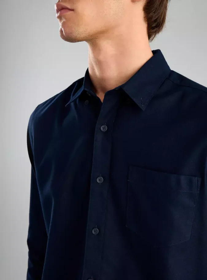 Oxford Shirt with Chest Pocket-3