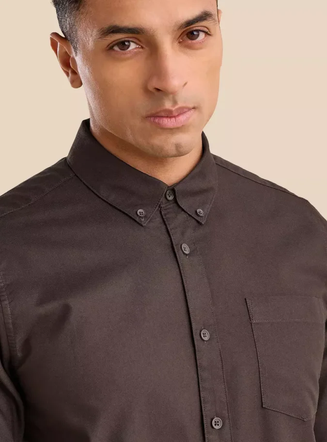 Oxford Shirt with Chest Pocket-3