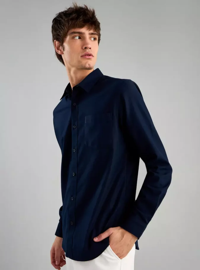 Oxford Shirt with Chest Pocket-4