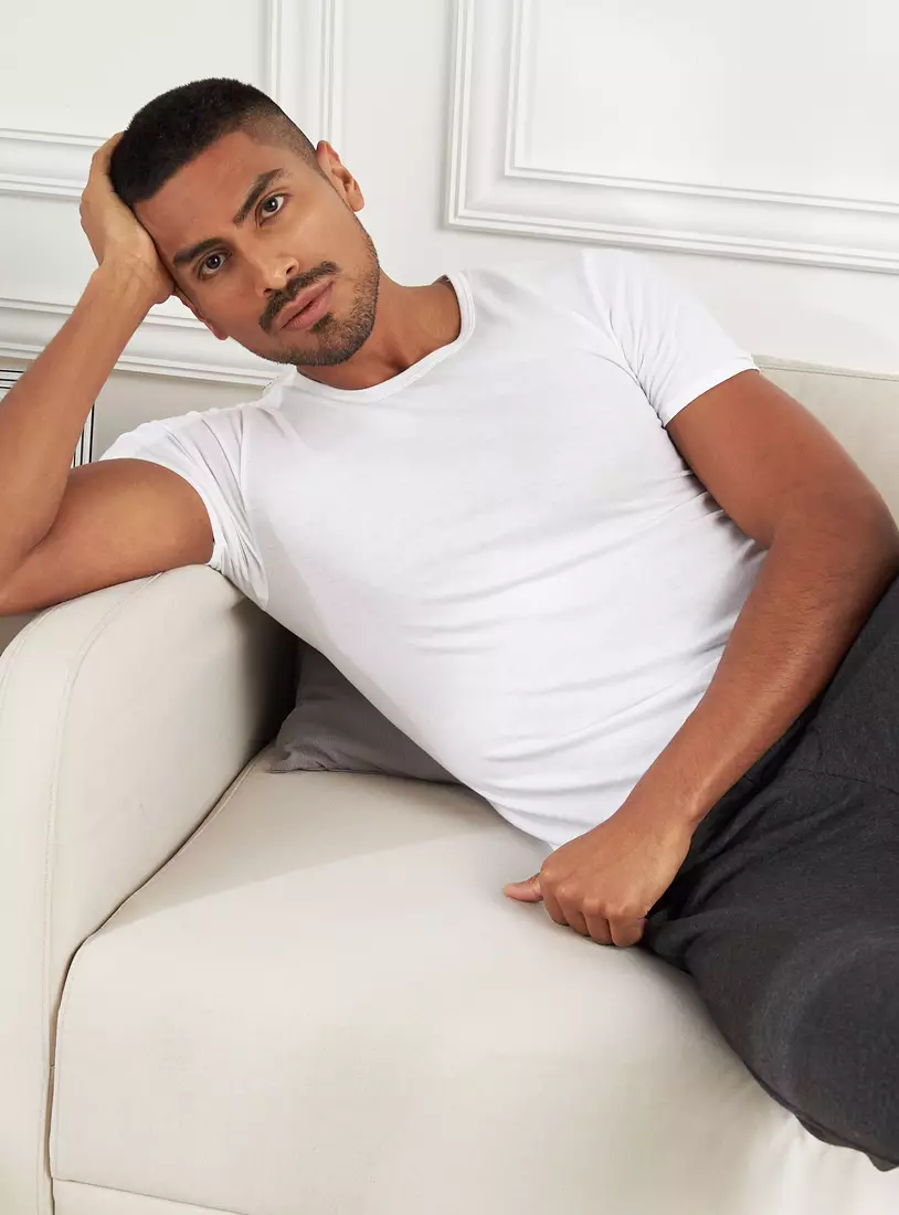 Pack of 3 - Crew Neck Vest-2