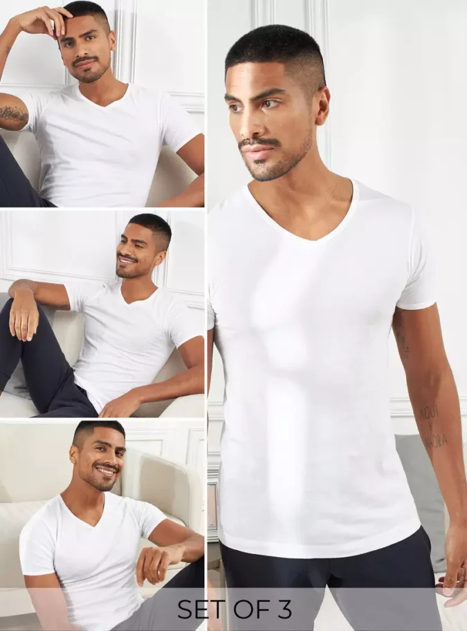 Pack of 3 - V-neck Vest-1