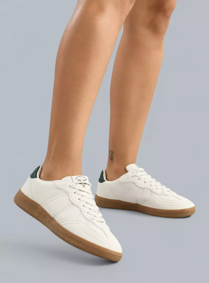 Panelled Lace-Up Closure Shoes-2