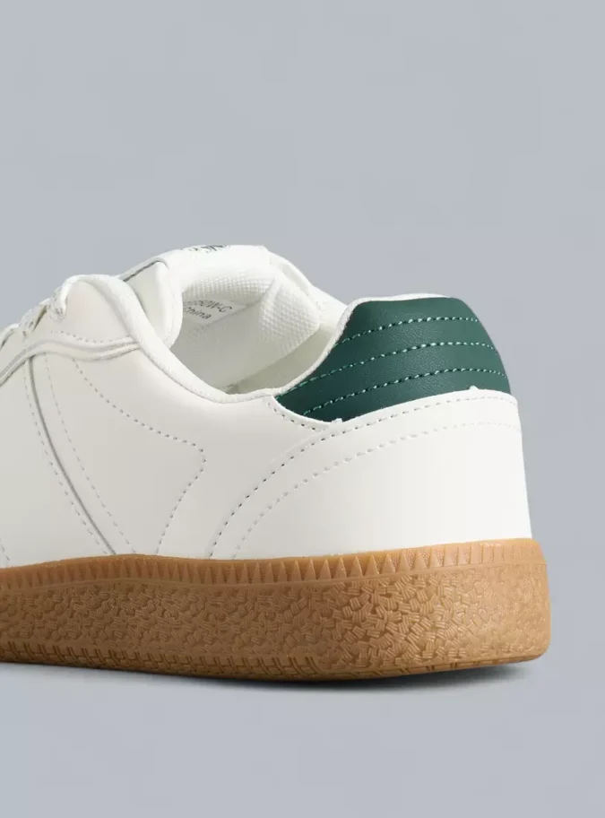 Panelled Lace-Up Closure Shoes-3