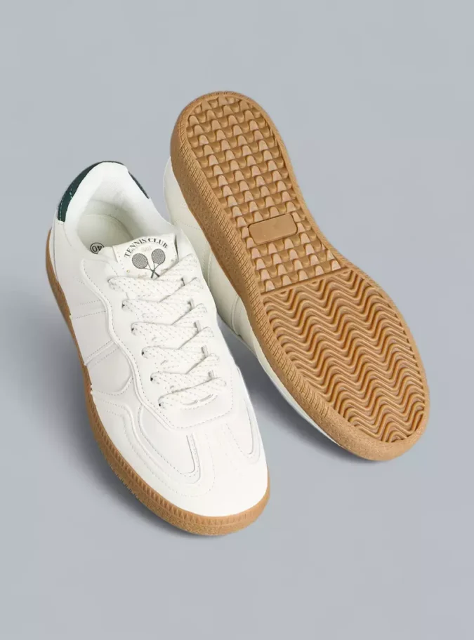 Panelled Lace-Up Closure Shoes-4