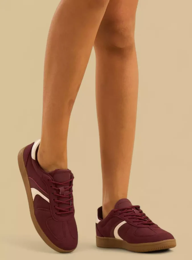 Panelled Lace-Up Sneakers-2