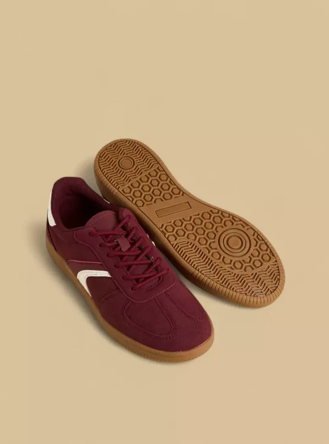 Panelled Lace-Up Sneakers-4