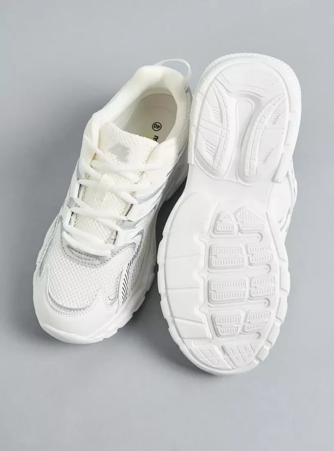 Panelled Lace-Up Sneakers-4