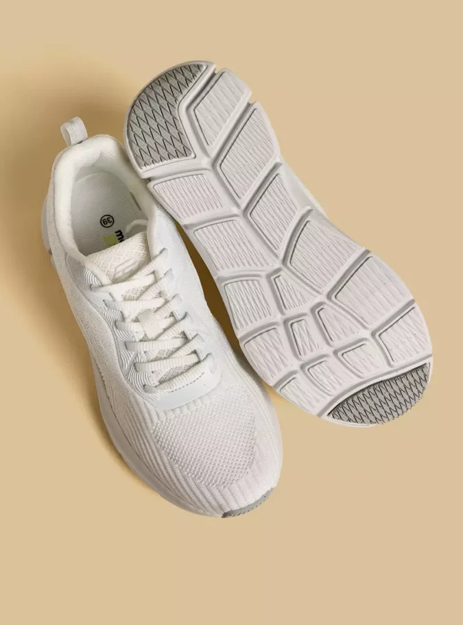 Panelled Lace-Up Sneakers-4