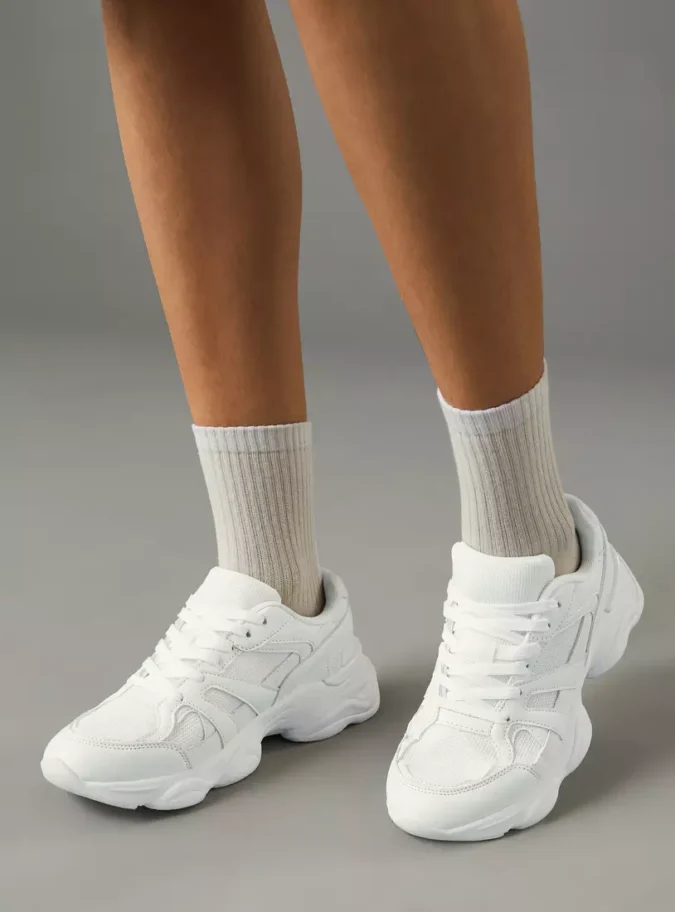 Panelled Sneakers with Lace-Up Closure-2