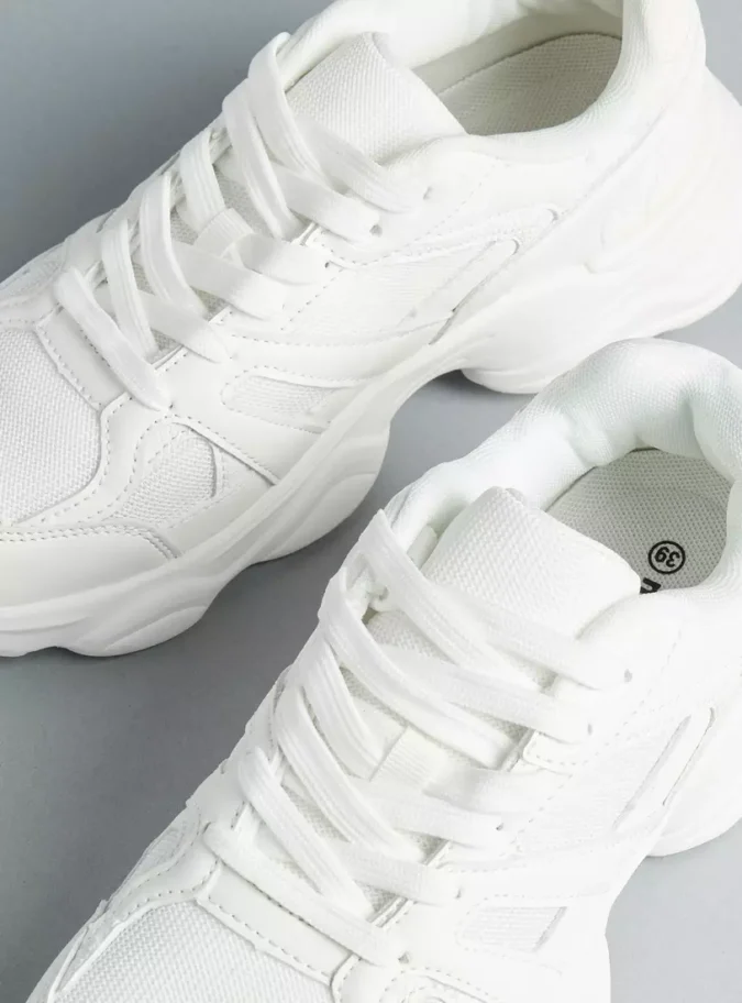 Panelled Sneakers with Lace-Up Closure-3
